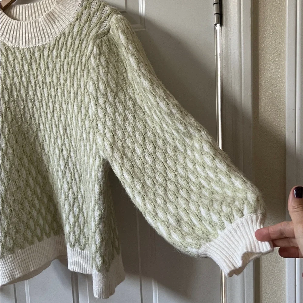 ASOS Diamond Patterned Bulb Sleeved Sweater - Picture 7 of 7